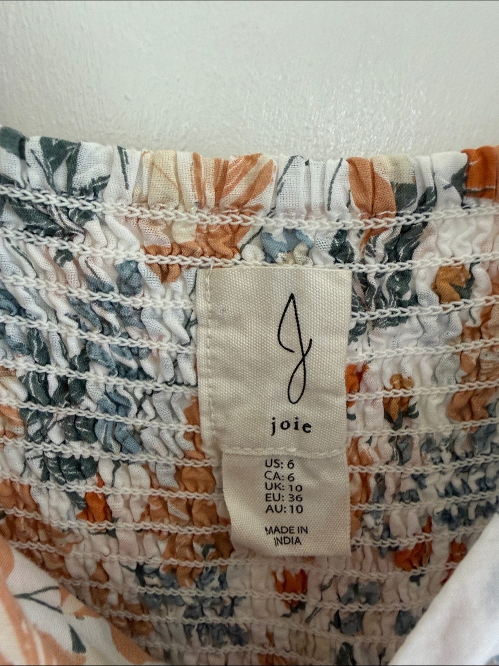 Joie Beige Floral Twist-Front Tiered Sleeveless Maxi Dress Size 6 - Picture 4 of 6